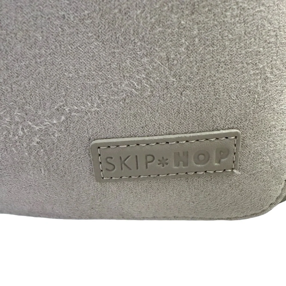 Skip Hop Greenwich Grey Diaper Bag Backpack With Changing Pad & Stroller Straps